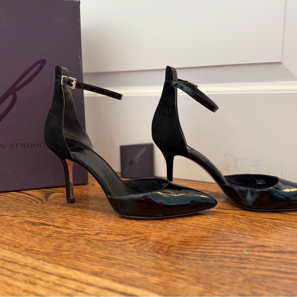 Elegant Black Patent Leather Heels